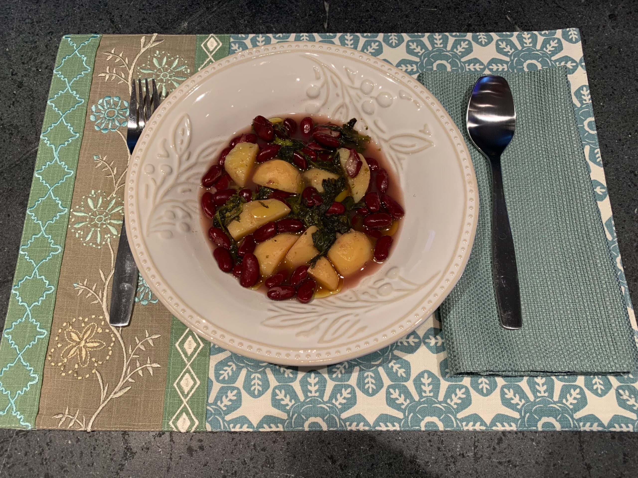 Minestra – Broccoli Rabe, Beans, and Potatoes/Cime di Rapa, Fagioli e Patate